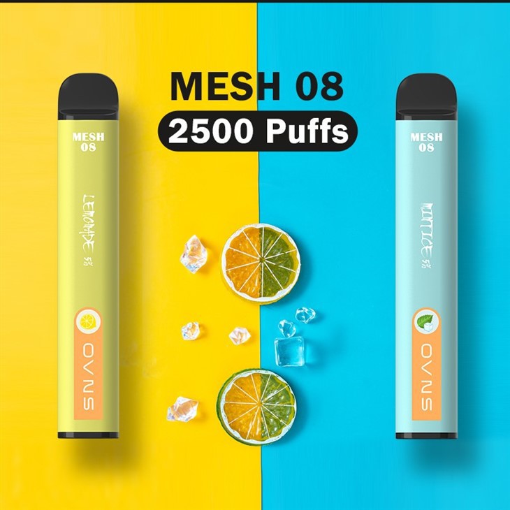 2022 Hot Selling Vape Pen Electronic Cigarette Ovns Mesh08 2500puffs With 15 Flavors in Stock